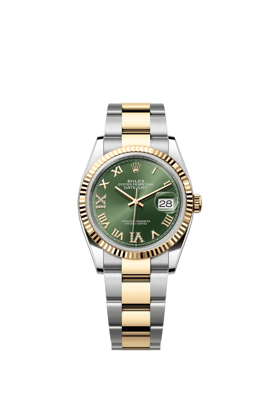 Rolex Datejust 36 “Olive, Roman Diamond”, 2025